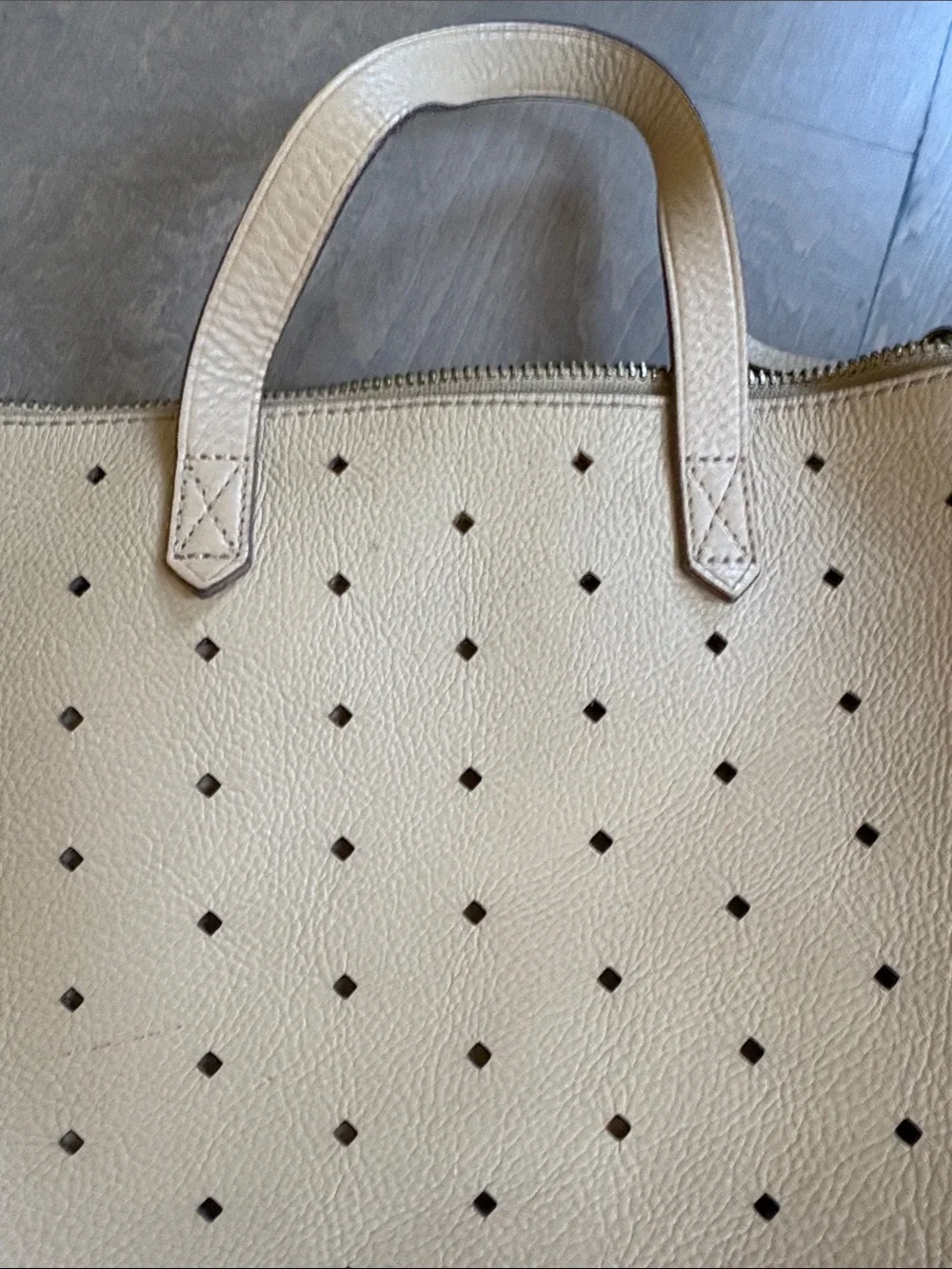 Madewell beige leather